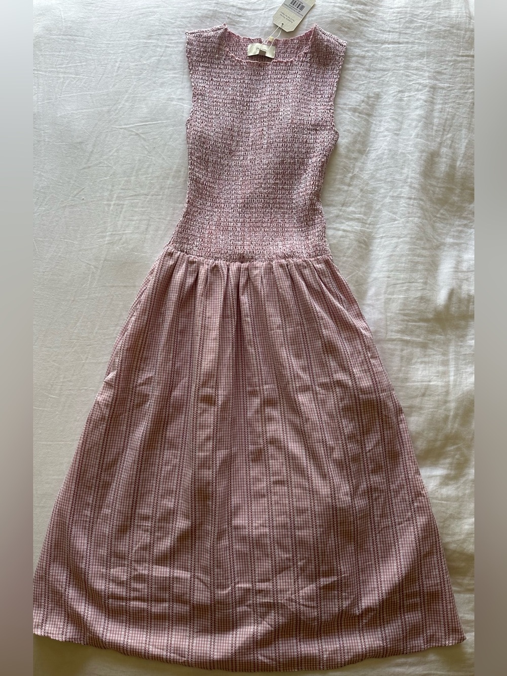 Ivy City Co. Karla Dress in Pink Striped Gingham